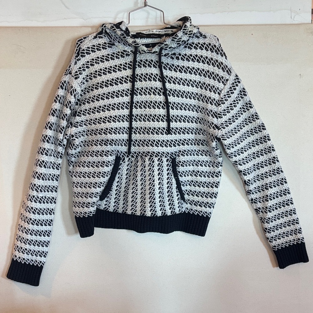 Proenza Schouler Navy and White Women's Hoodie